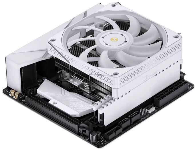 Jonsbo HP600 Low Profile procesoriaus aušintuvas, 120 mm – baltos spalvos, A-RGB