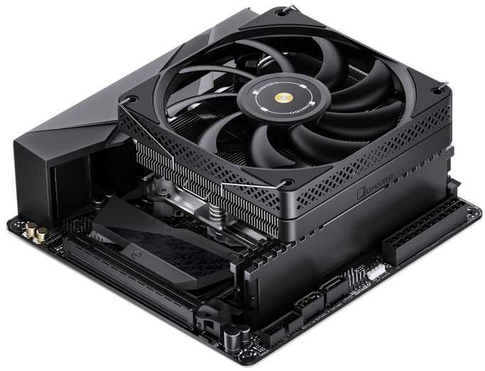 Jonsbo HP600 žemo profilio procesoriaus aušintuvas – 120 mm, juodas
