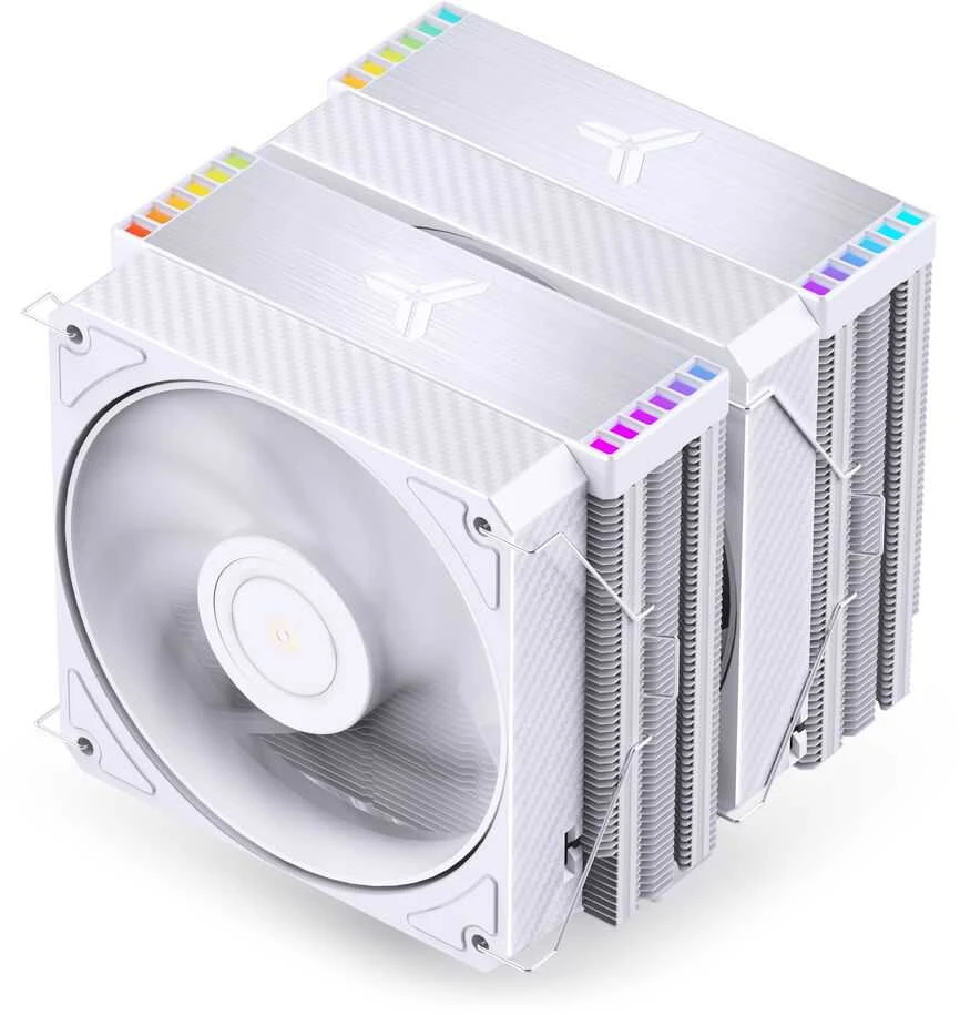 Jonsbo HX6280 procesoriaus aušintuvas, PWM, RGB – 130mm, baltos spalvos