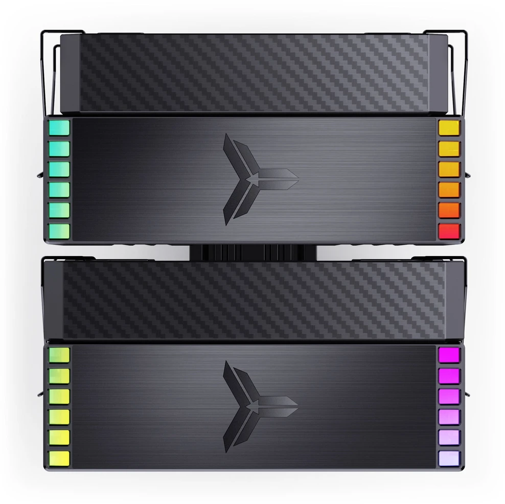 Jonsbo HX6280 CPU cooler, PWM, RGB – 130mm, juodas