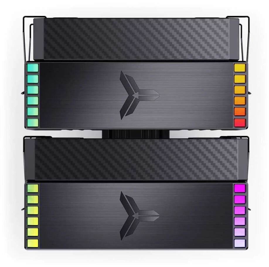Jonsbo HX6280 CPU cooler, PWM, RGB – 130mm, juodas