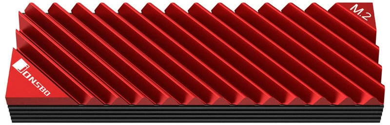 Jonsbo M. 2-3 radiator SSD M.2 - raudona