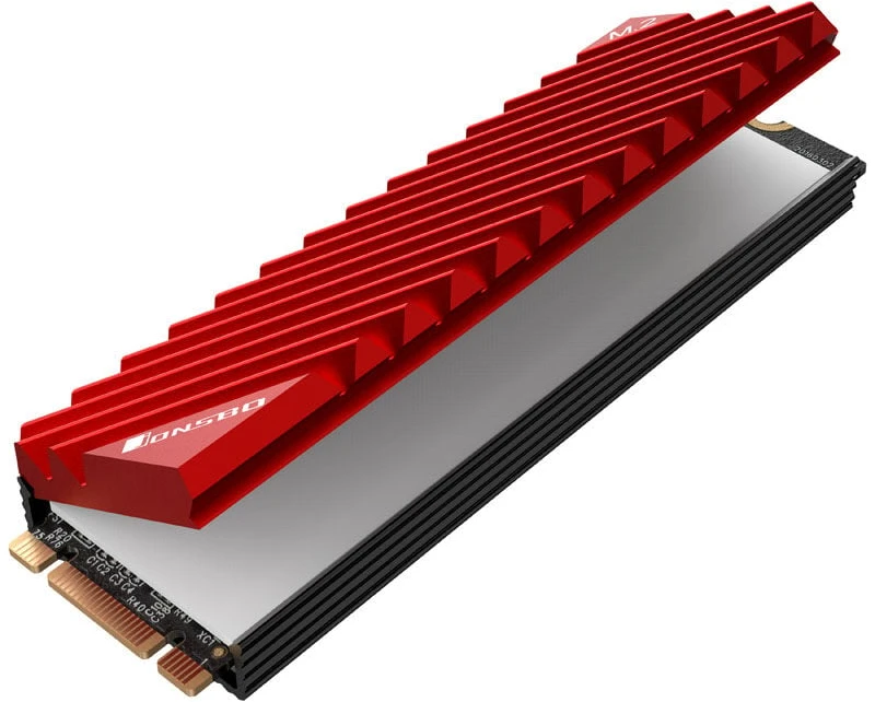 Jonsbo M. 2-3 radiator SSD M.2 - raudona