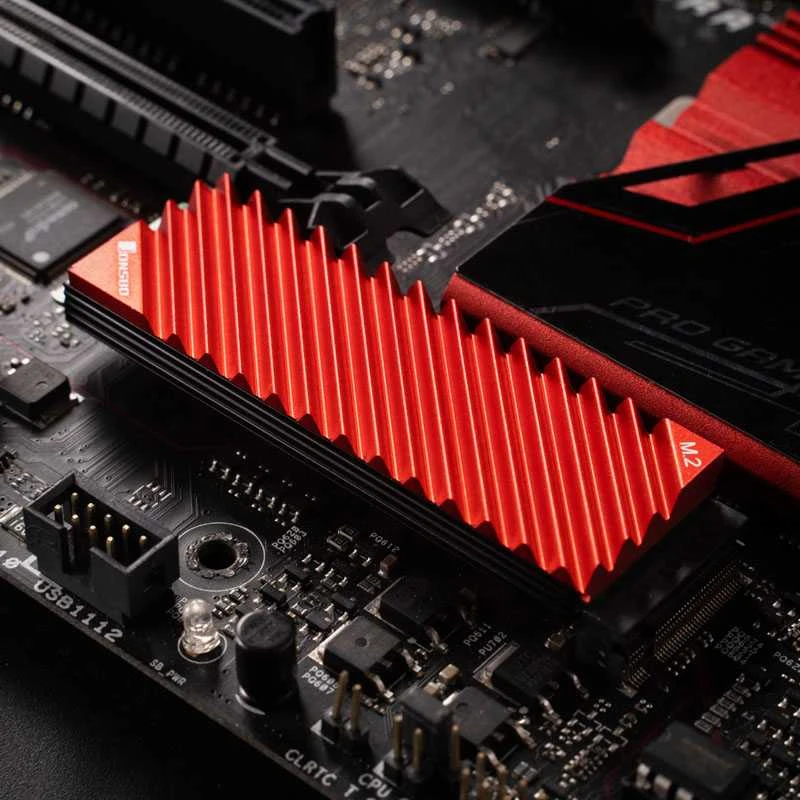 Jonsbo M. 2-3 radiator SSD M.2 - raudona