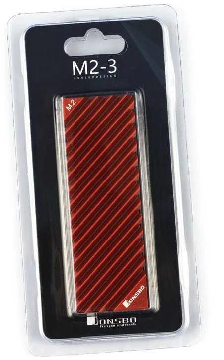 Jonsbo M. 2-3 radiator SSD M.2 - raudona