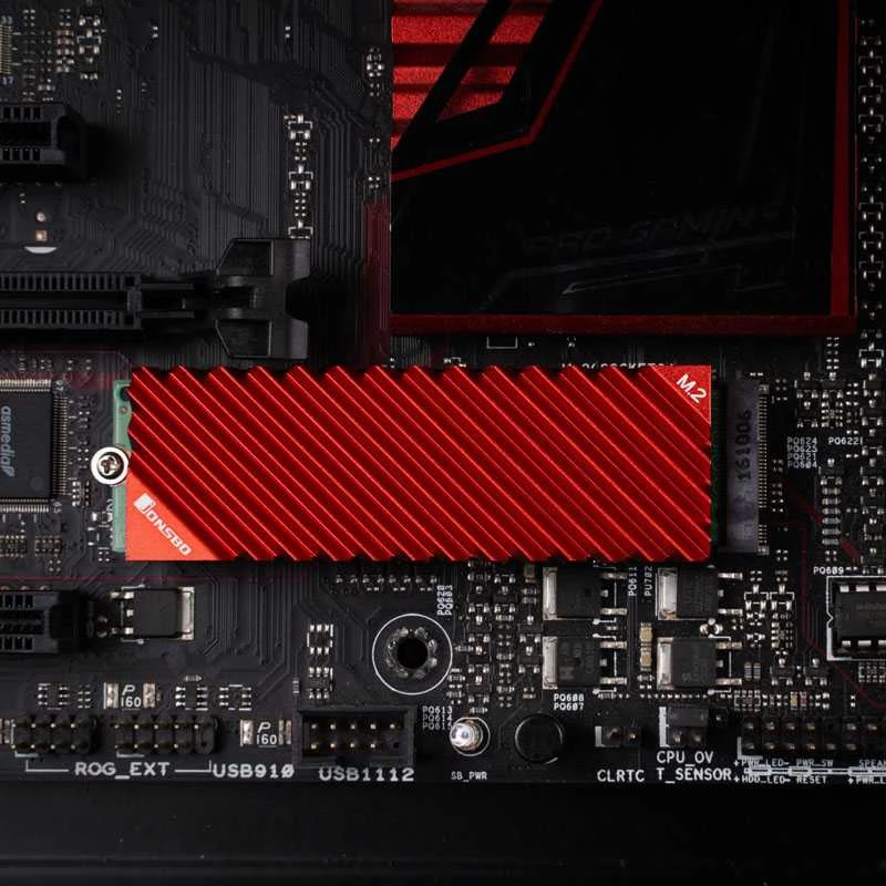 Jonsbo M. 2-3 radiator SSD M.2 - raudona