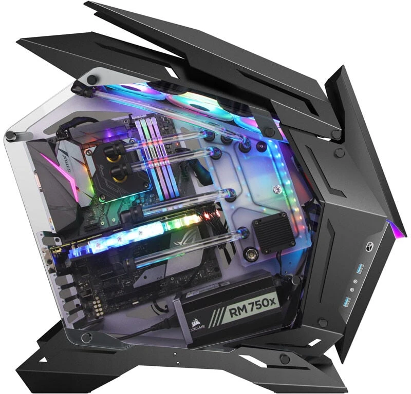 Jonsbo MOD3 Big-Tower Showcase, Tempered Glass – juodos spalvos