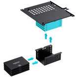 Jonsbo N10 PC kompiuterio korpusas, Mini-Tower, Mini-ITX – juodos spalvos