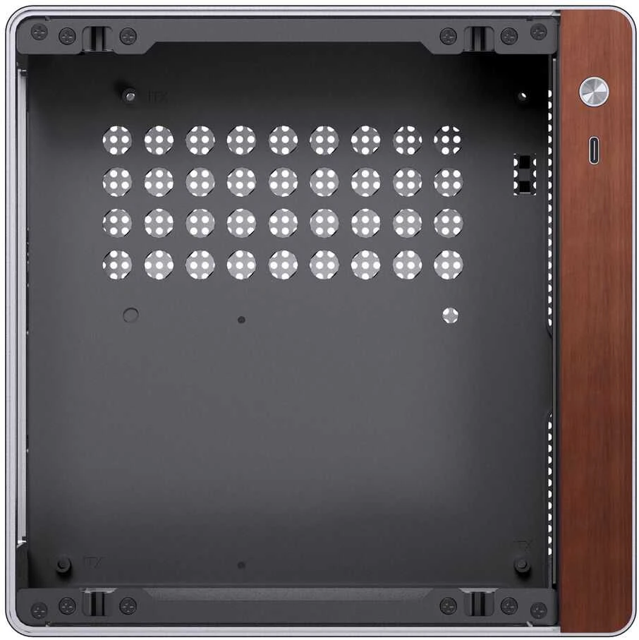 Jonsbo N10 PC-kompiuterio korpusas, Mini-Tower, Mini-ITX – sidabro spalvos