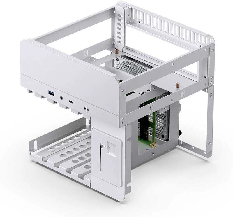 Jonsbo N2 Mini-ITX NAS kompiuterio korpusas – baltos spalvos