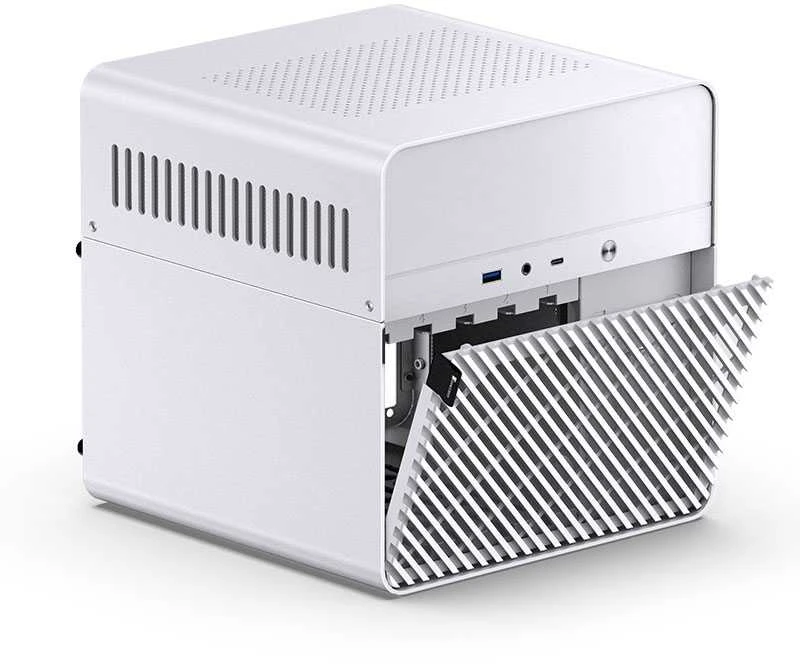 Jonsbo N2 Mini-ITX NAS kompiuterio korpusas – baltos spalvos