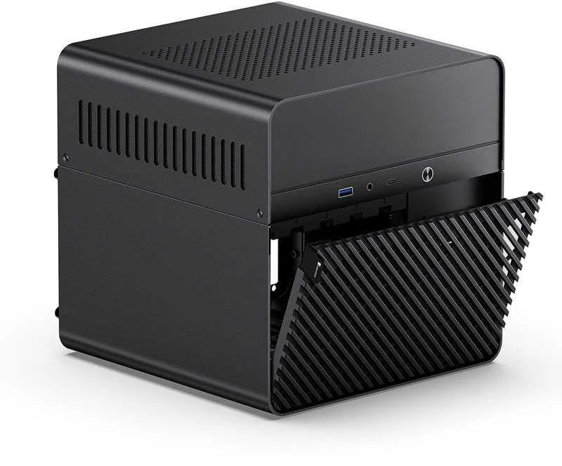 Jonsbo N2 Mini-ITX NAS kompiuterio korpusas – juodos spalvos