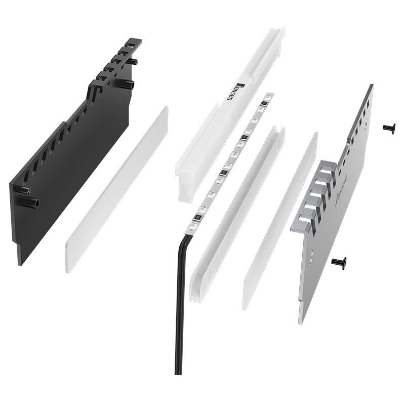 Jonsbo NC-2 2x RGB RAM aušintuvas – sidabrinis