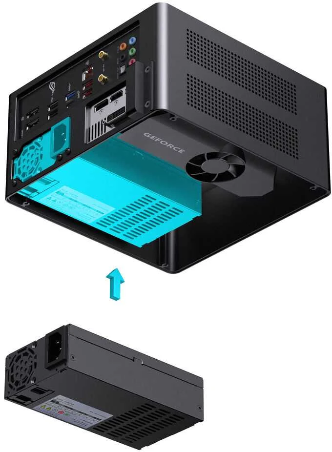 Jonsbo NV10 PC case, mini case, ITX – juodas