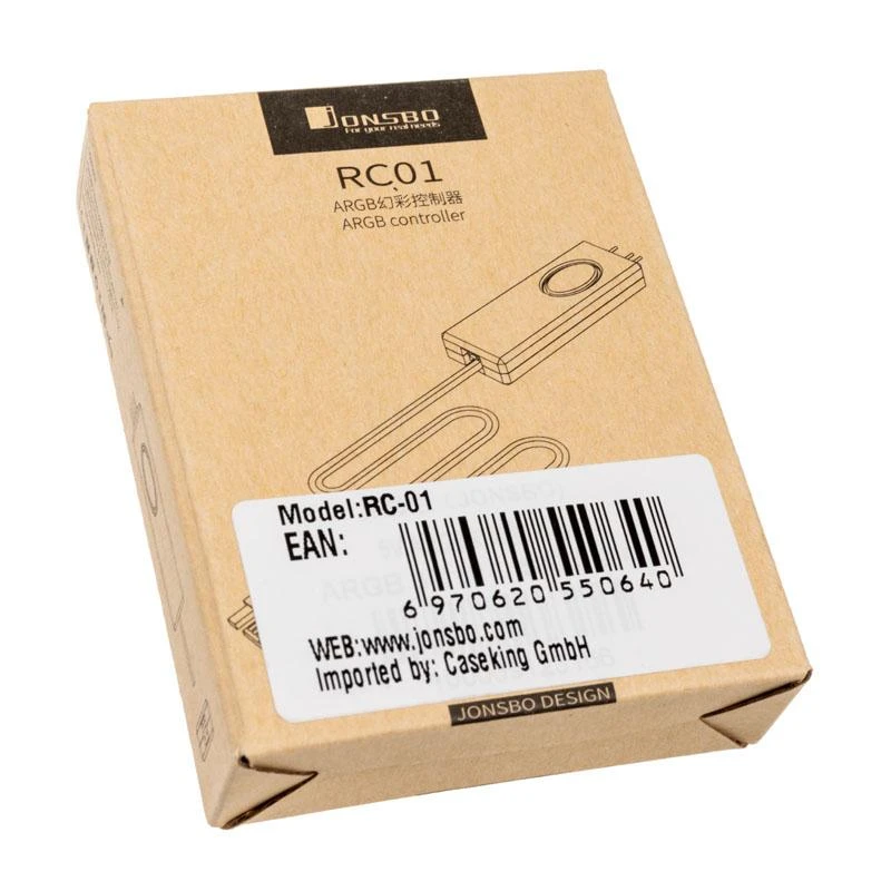 Jonsbo RC01 Controller, ARGB - juoda