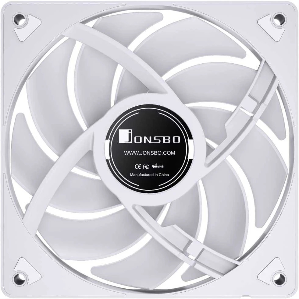 Jonsbo SL-120 PWM korpuso ventiliatorius, ARGB – 120mm, baltos spalvos