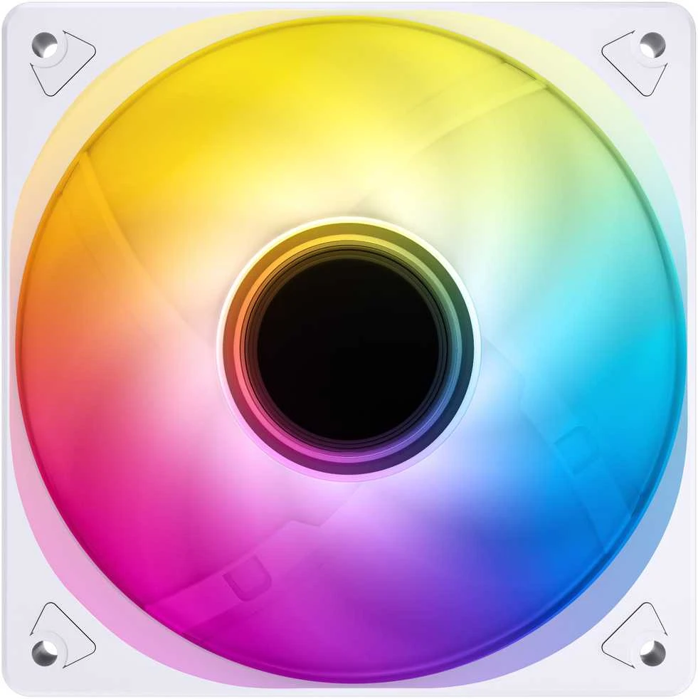 Jonsbo SL-120 baltas ventiliatorius su RGB apšvietimu