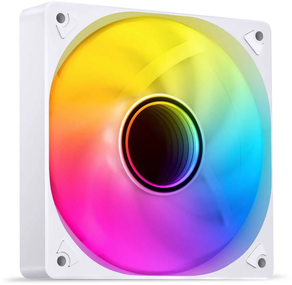 Jonsbo SL-120 baltas PWM ventiliatorius su RGB apšvietimu