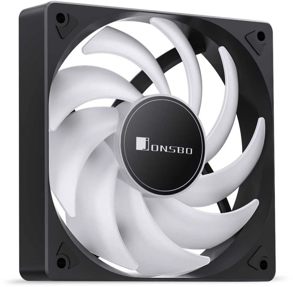 Jonsbo SL-120C RGB korpuso ventiliatorius, 3-Pin, 120mm – baltos spalvos