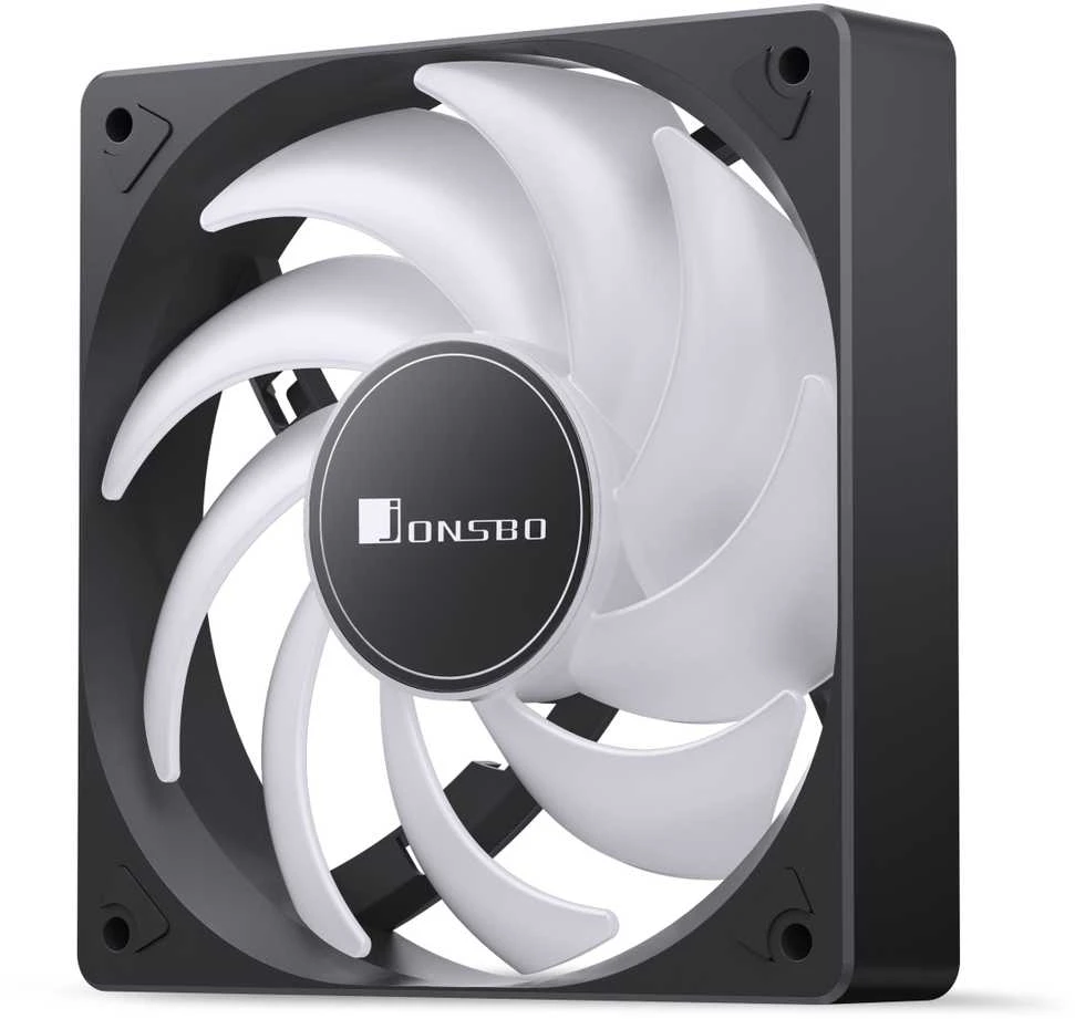 Jonsbo SL-120C RGB korpuso ventiliatorius, 3-Pin, 120mm – baltos spalvos