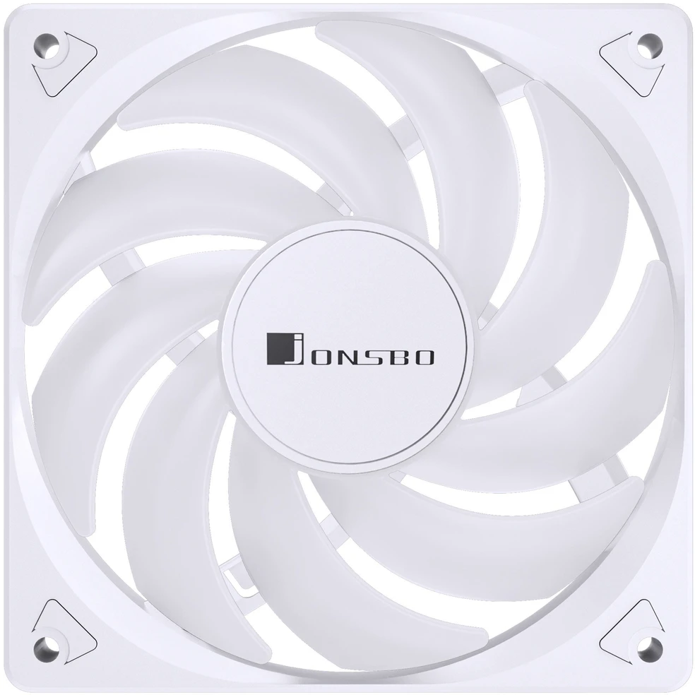 Jonsbo SL-120C RGB korpuso ventiliatorius, 3-Pin, 120mm – baltos spalvos