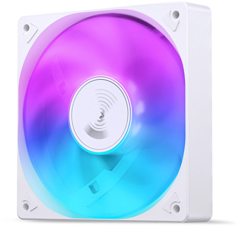 Jonsbo SL-120C RGB korpuso ventiliatorius, 3-Pin, 120mm – baltos spalvos