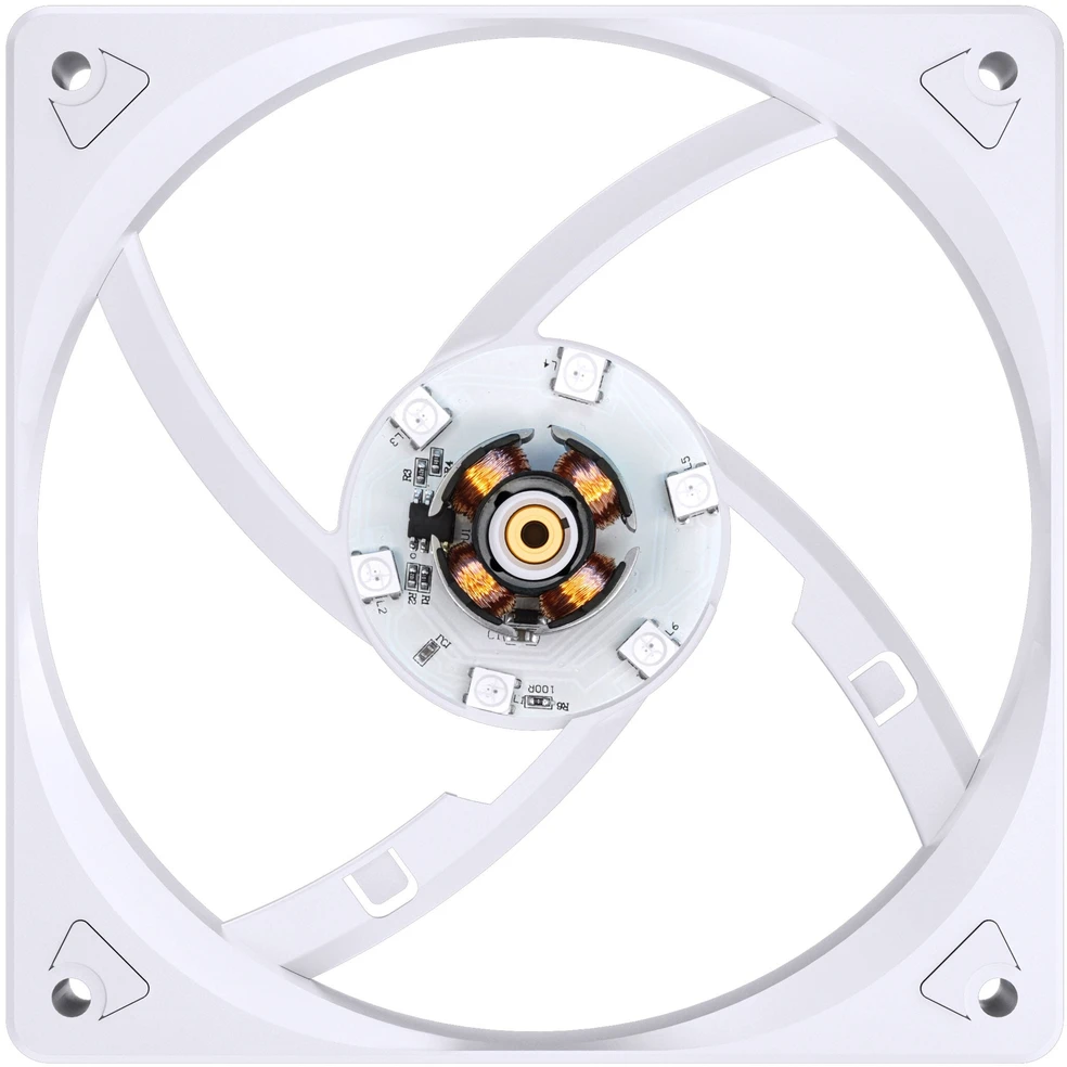 Jonsbo SL-120C RGB korpuso ventiliatorius, 3-Pin, 120mm – baltos spalvos