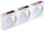 Jonsbo TF3-360SCW AiO vandens aušintuvas, ARGB, 3,5 colio + 3 x 3,38 colio LCD, 360 mm, baltas