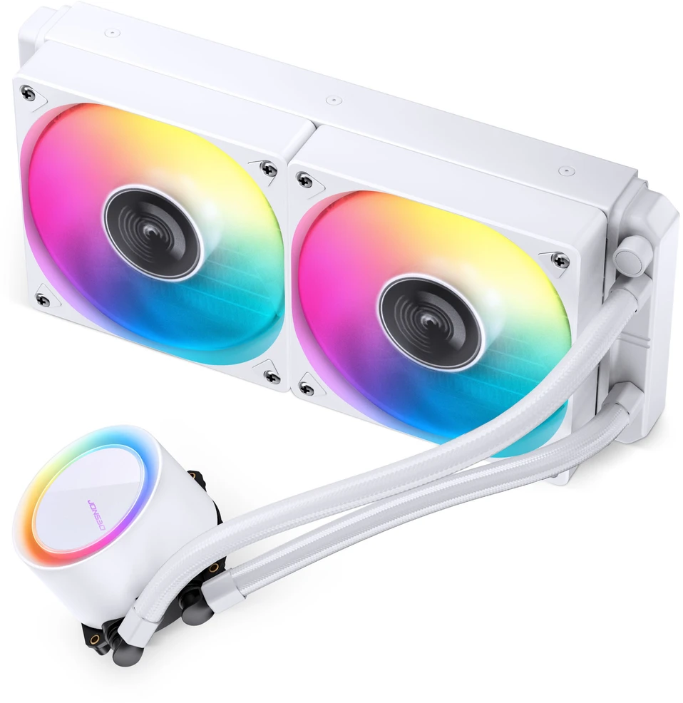 Jonsbo TG-240 AIO aušintuvas, ARGB Ø 240 mm, Baltas