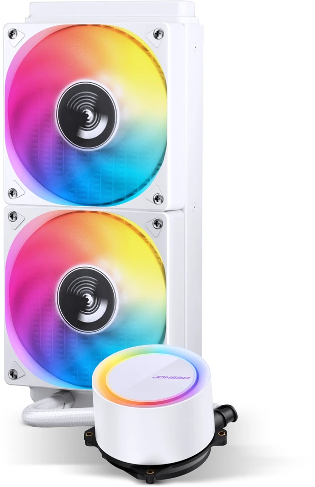 Jonsbo TG-240 AIO aušintuvas, ARGB Ø 240 mm, Baltas