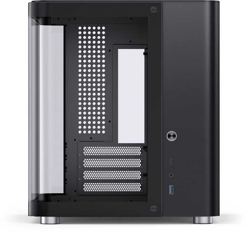 Jonsbo TK-1 2.0 Micro-ATX kompiuterio korpusas, Tempered Glass – juodos spalvos