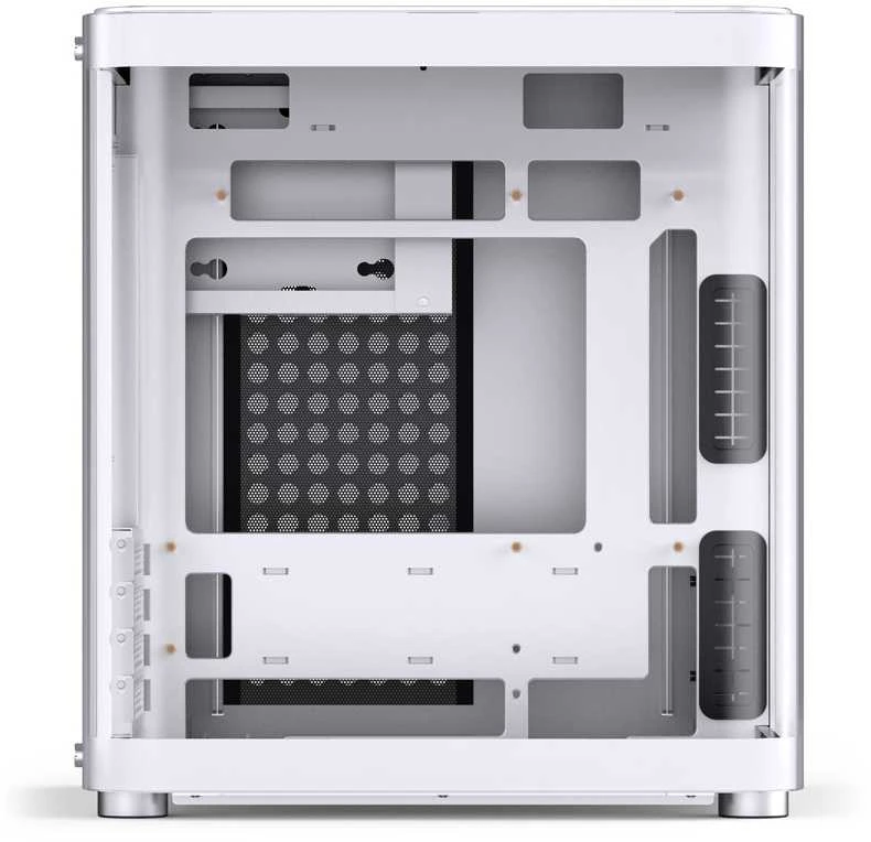 Jonsbo TK-1 2.0 Micro-ATX kompiuterio korpusas, Tempered Glass – baltos spalvos