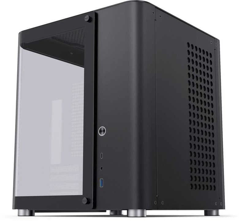 Jonsbo TK-1 2.0 Micro-ATX kompiuterio korpusas, Tempered Glass – juodos spalvos