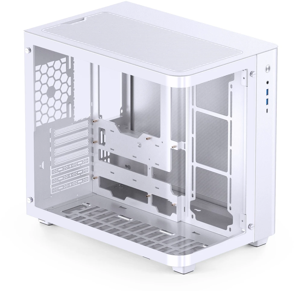 Jonsbo TK-3 – ATX-kompiuterio korpusas, baltos spalvos