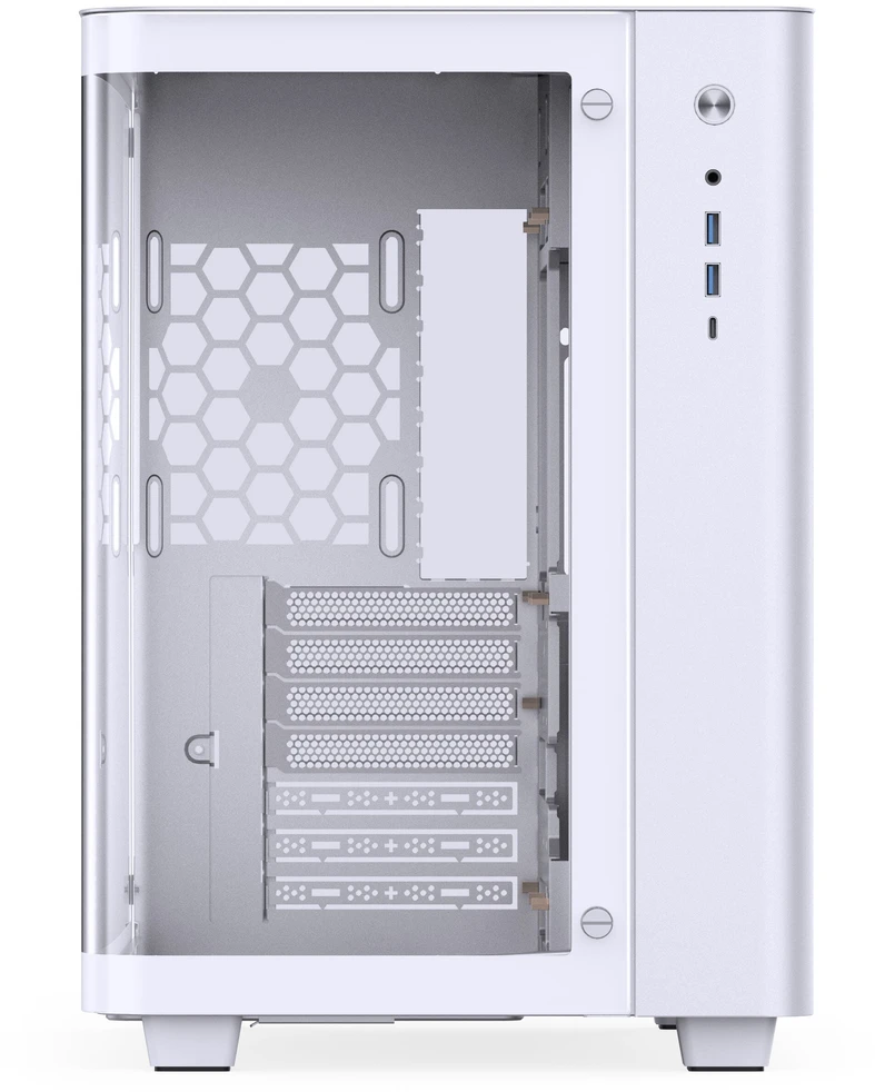 Jonsbo TK-3 – ATX-kompiuterio korpusas, baltos spalvos