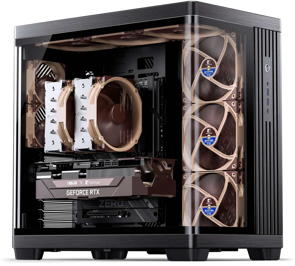Jonsbo TK-4 Case, Mid-Tower, ATX, Tempered Glass – Juodas