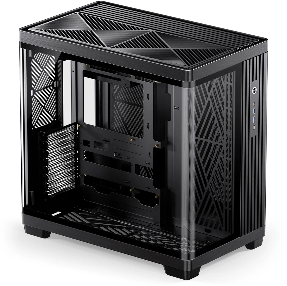 Jonsbo TK-4 Case, Mid-Tower, ATX, Tempered Glass – Juodas