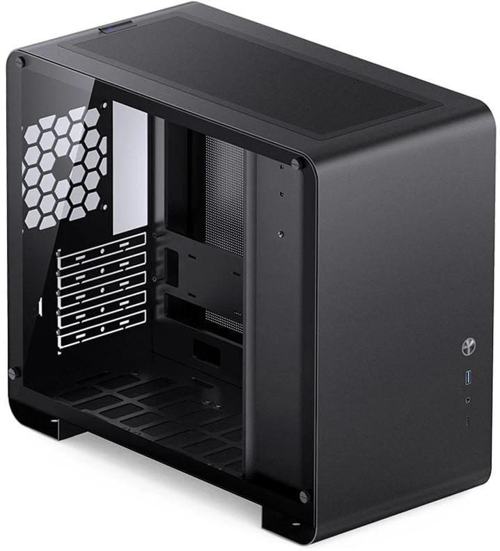 Jonsbo U4 Mini, Tempered Glass - juoda