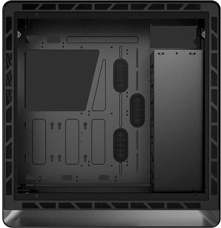 Jonsbo UMX6 Midi-Tower, grūdintas stiklas - juoda