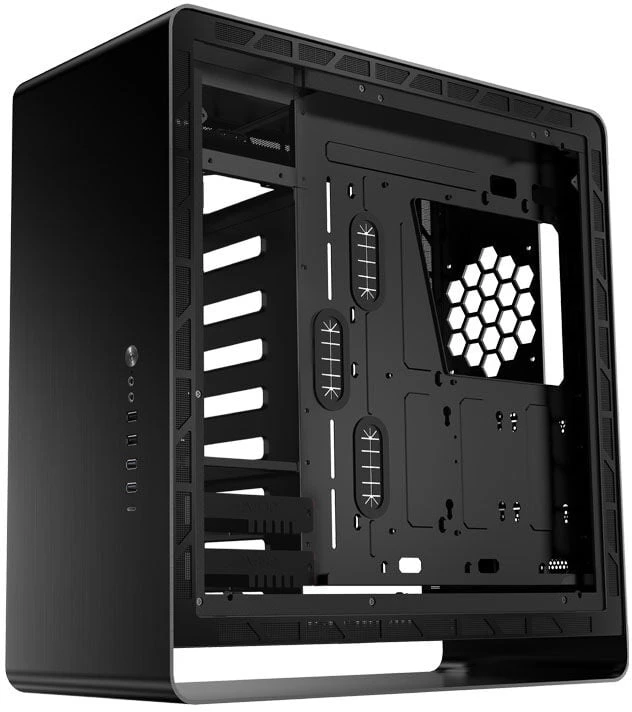 Jonsbo UMX6S E-ATX Midi-Tower, Tempered Glass – juodos spalvos