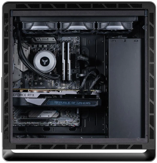 Jonsbo UMX6S E-ATX Midi-Tower, Tempered Glass – juodos spalvos
