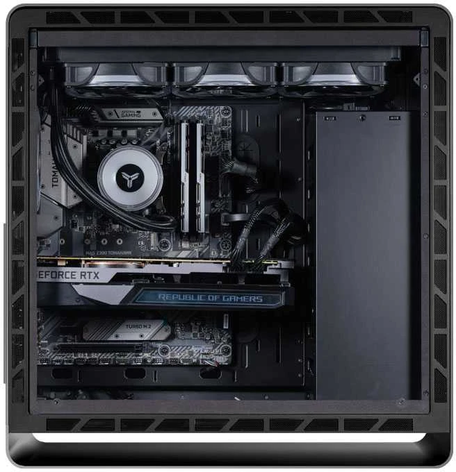 Jonsbo UMX6S E-ATX Midi-Tower, Tempered Glass – juodos spalvos