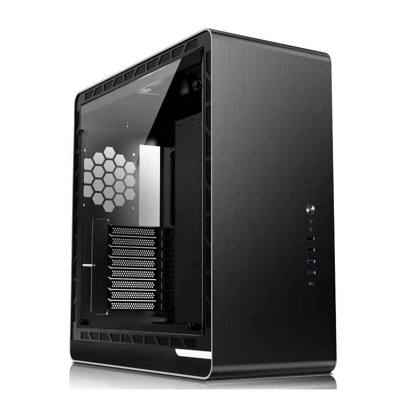 Jonsbo UMX6S E-ATX Midi-Tower, Tempered Glass – juodos spalvos