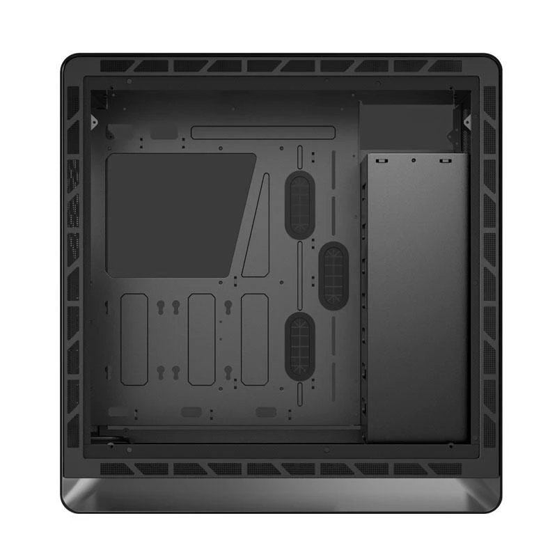 Jonsbo UMX6S E-ATX Midi-Tower, Tempered Glass – juodos spalvos