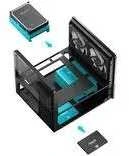 Jonsbo V12 PC case, mini tower, micro-ATX – juodas