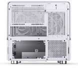 Jonsbo V12 kompiuterio korpusas, mini bokštas, Micro-ATX – baltas
