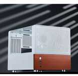 Jonsbo V12 kompiuterio korpusas, mini bokštas, Micro-ATX – baltas