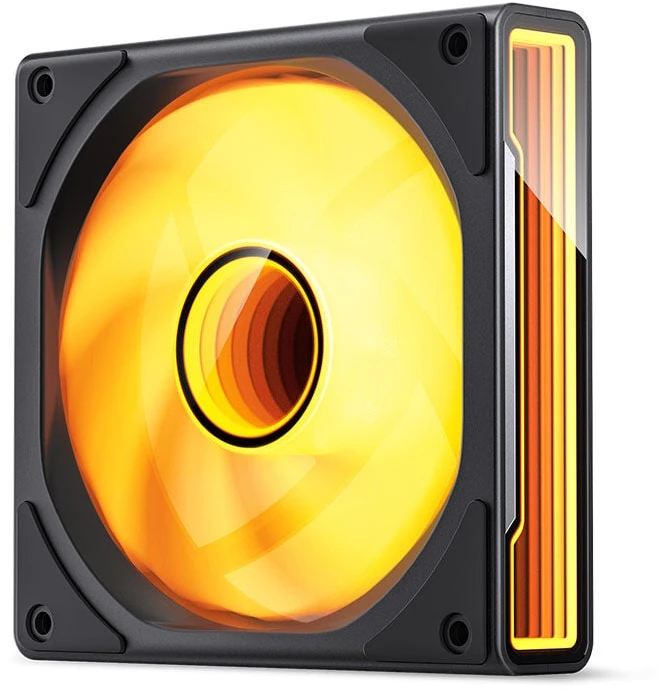 Jonsbo ZK-120BR ARGB Reverse Blade PWM korpuso ventiliatorius, 120mm, 3er-Pack – juodos spalvos