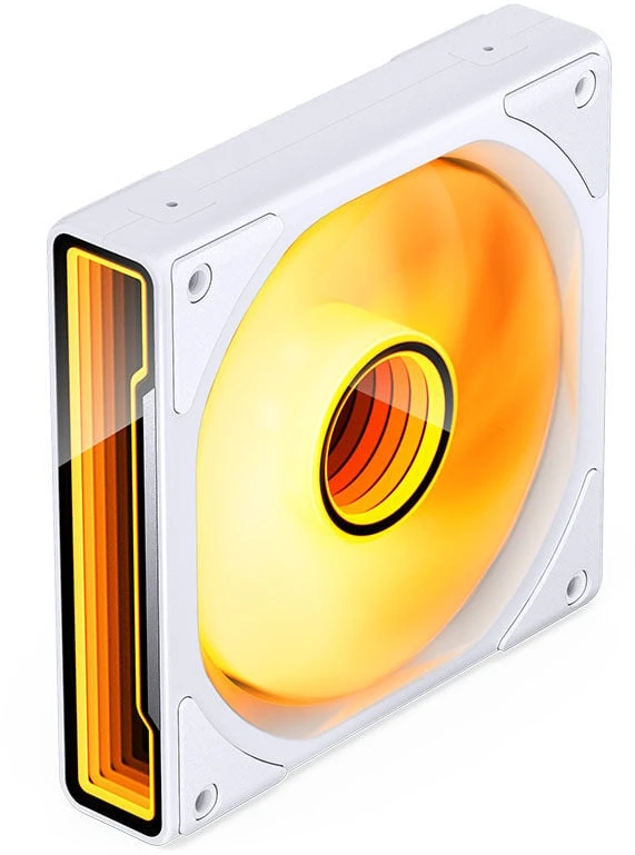 Jonsbo ZK-120WR Reverse PWM korpuso ventiliatorius, A-RGB – 120mm, baltos spalvos, 3er-Pack