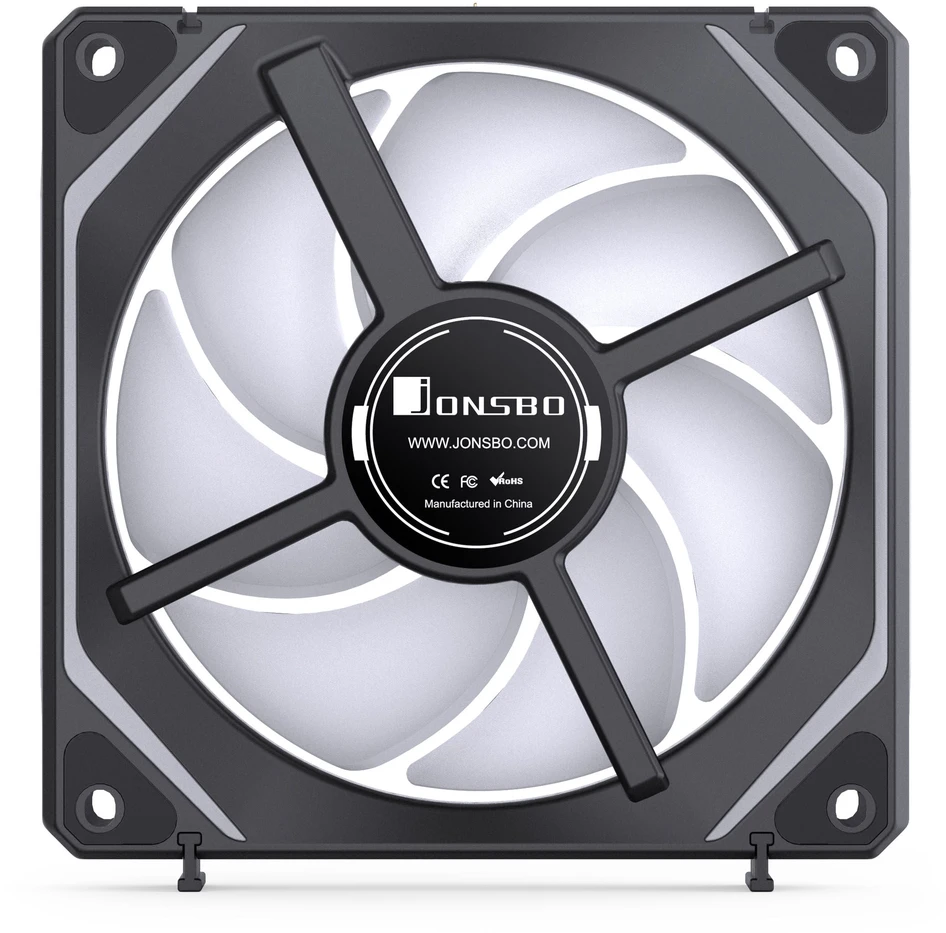 Jonsbo ZL-120B PWM ARGB korpuso ventiliatorius 3er Pack, – 120mm, juodos spalvos